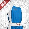 Top Ten - Men Boxing Shirt / Blau-Weiss / Medium