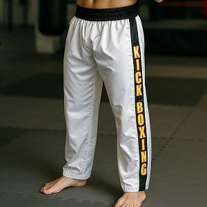 FIGHT-FIT - Kickboxing Pants / Satin / White / Small