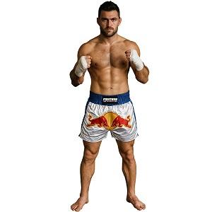 FIGHTERS - Muay Thai Shorts / Bulls / Weiss-Blau / XL