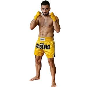 FIGHTERS - Shorts de Muay Thai / Jaune / Medium