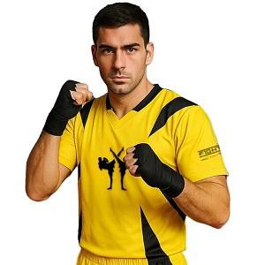 FIGHTERS - Kick-Boxing Shirt / Competition / Yellow / Medium