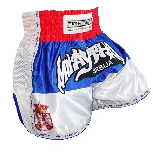 FIGHTERS - Shorts de Muay Thai / Serbie-Srbija / Elite / XL