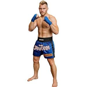 FIGHT-FIT - Muay Thai Shorts / Kickboxing / Blau / XL