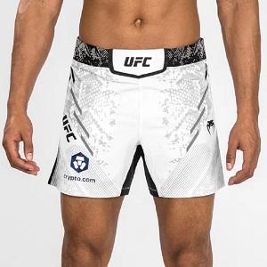 UFC Adrenaline by Venum Authentic Fight Night Men's Fight Short / Short Fit / White / Large