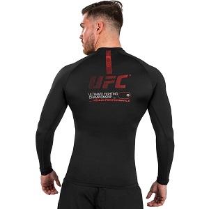 UFC Adrenaline by Venum Authentic Fight Nigh Rashguard / Langarm / Schwarz / Medium